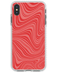 Psychedelic  Red Swirl iPhone Case