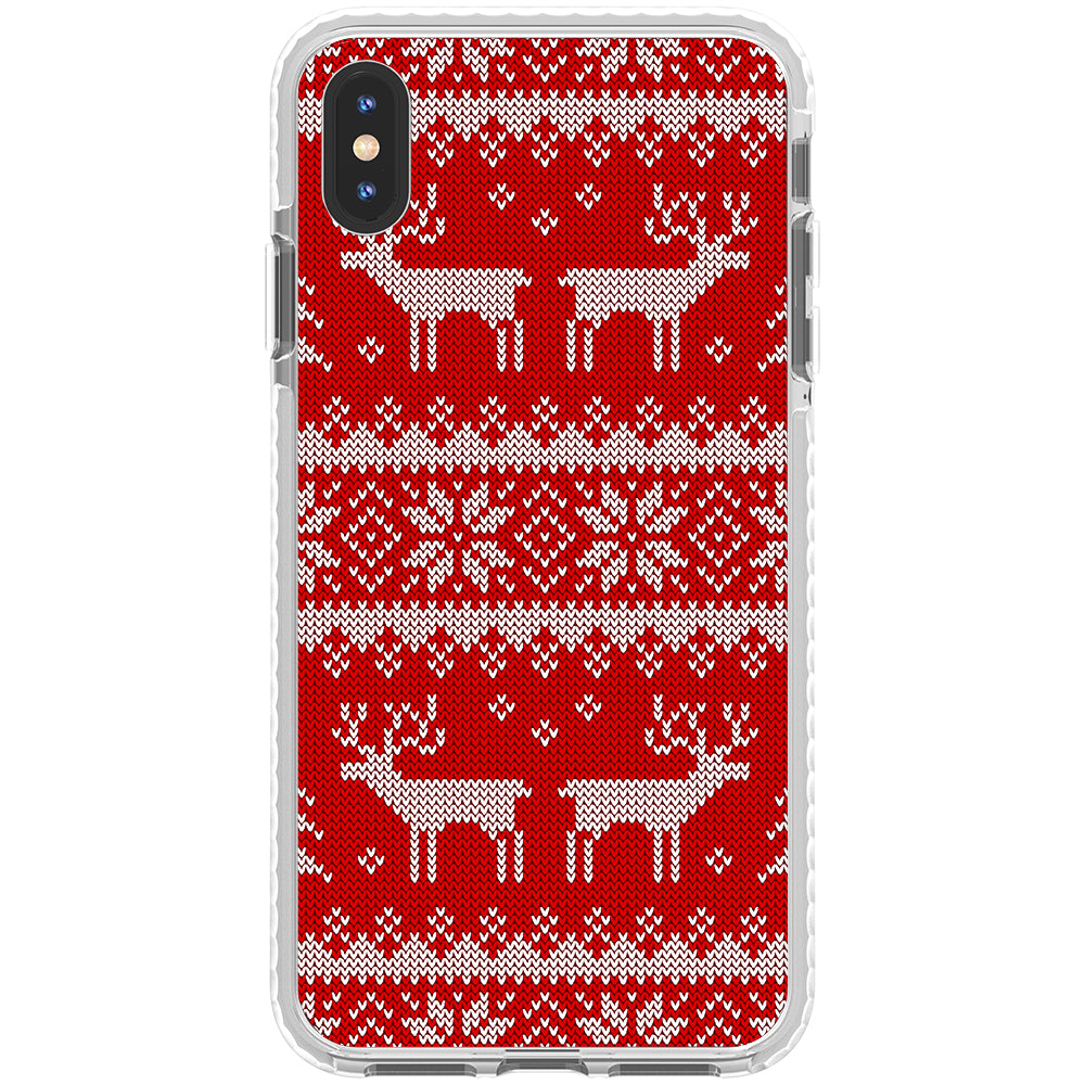 Ugly Sweater Red White Impact iPhone Case