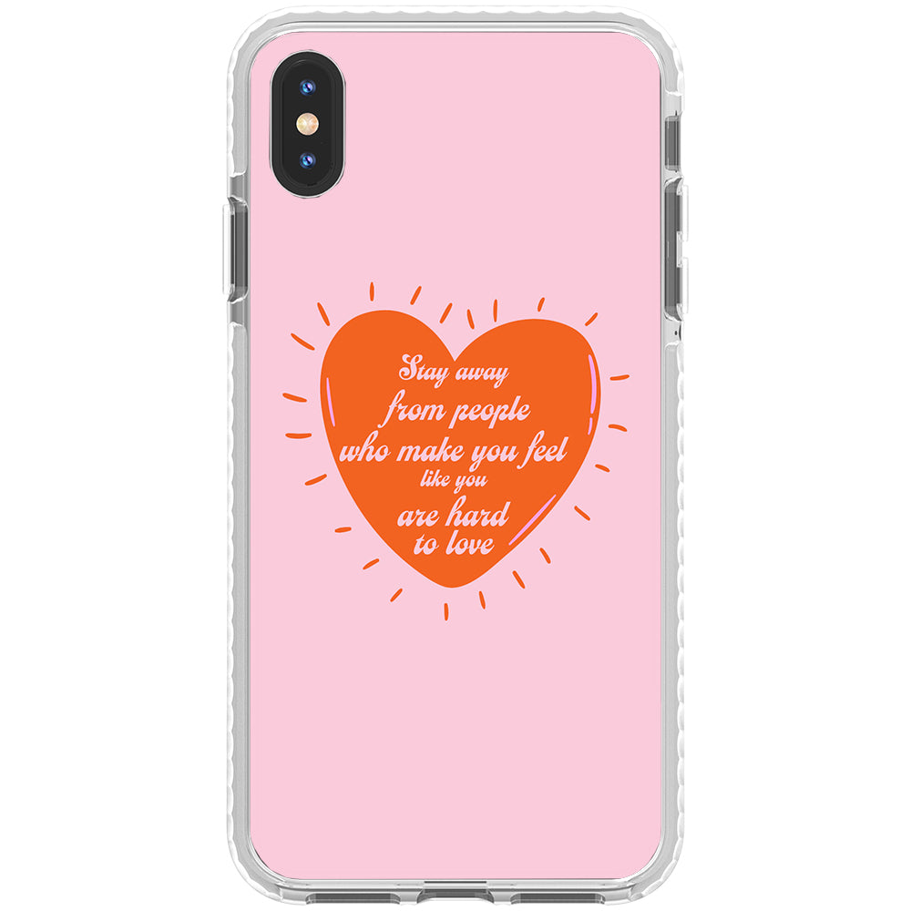 Stay Away Quote Impact iPhone Case