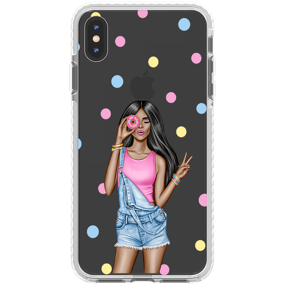 Donut Girl iPhone Case