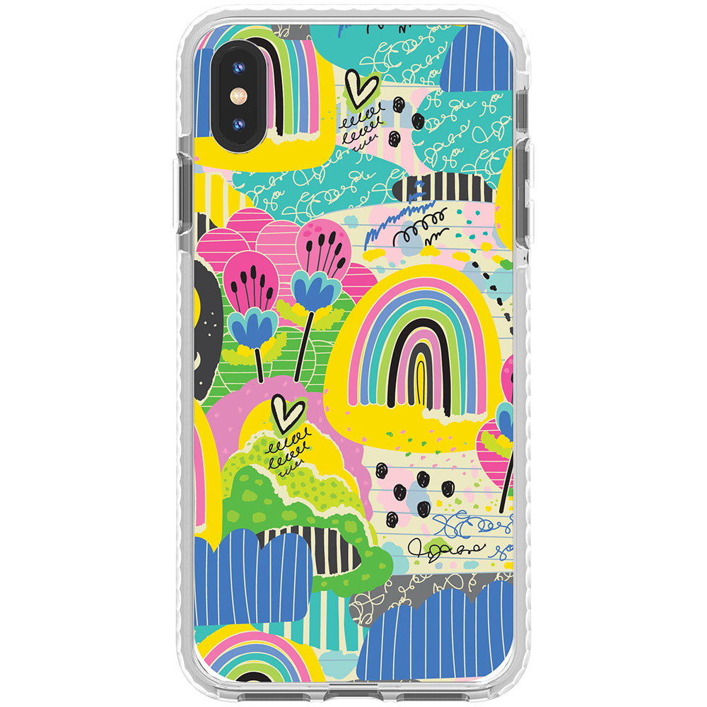 Rainbow Patches Impact iPhone Case