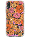 Retro Flowers Impact iPhone Case