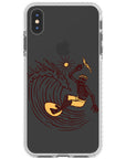 Surfing Skeleton Impact iPhone Case