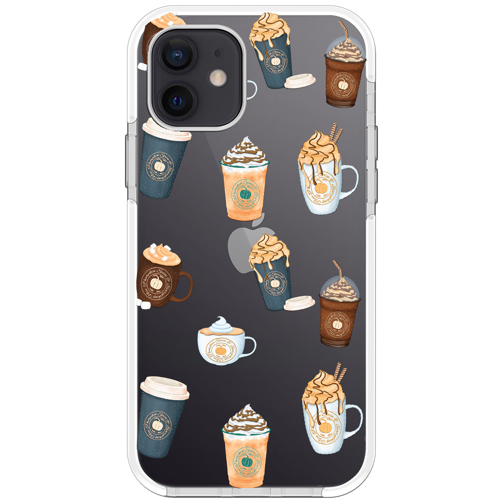 Pumpkin Spice Latte Collage iPhone Case