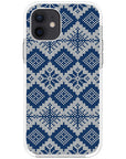 Ugly Sweater Blue White Impact iPhone Case