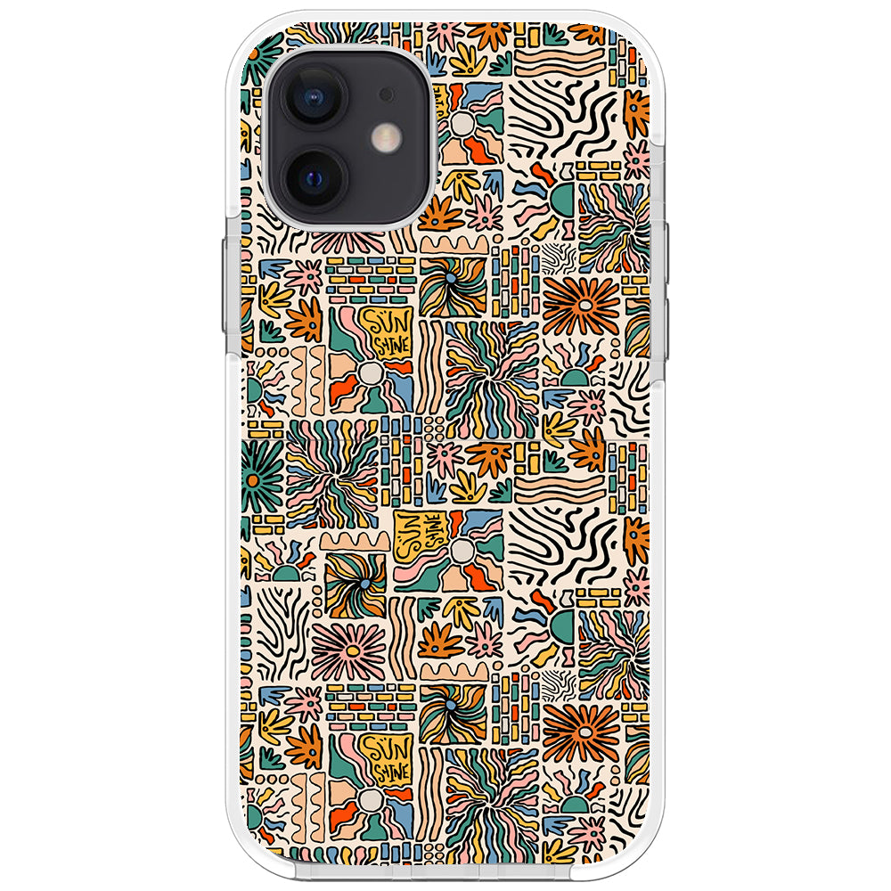 Spring Groovy Pattern Impact iPhone Case