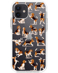 Beagle Hearts Impact iPhone Case