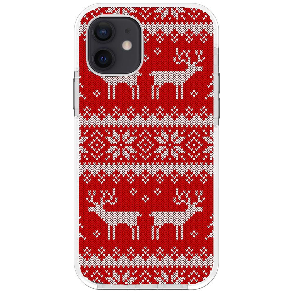 Ugly Sweater Red White Impact iPhone Case