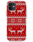 Ugly Sweater Red White Impact iPhone Case