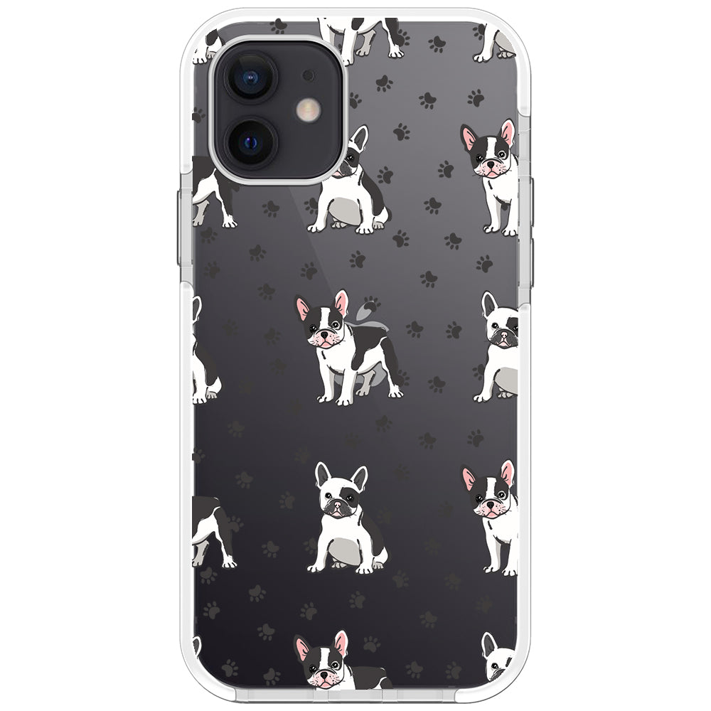 Frenchies Paws Collage Impact iPhone Case