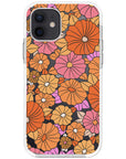 Retro Flowers Impact iPhone Case