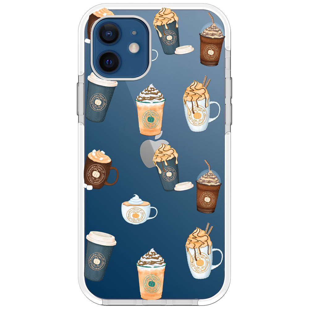 Pumpkin Spice Latte Collage iPhone Case