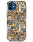 Spring Groovy Pattern Impact iPhone Case