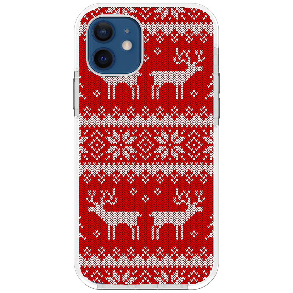 Ugly Sweater Red White Impact iPhone Case