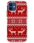 Ugly Sweater Red White Impact iPhone Case