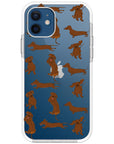 Baby Dachshund Collage Impact iPhone Case