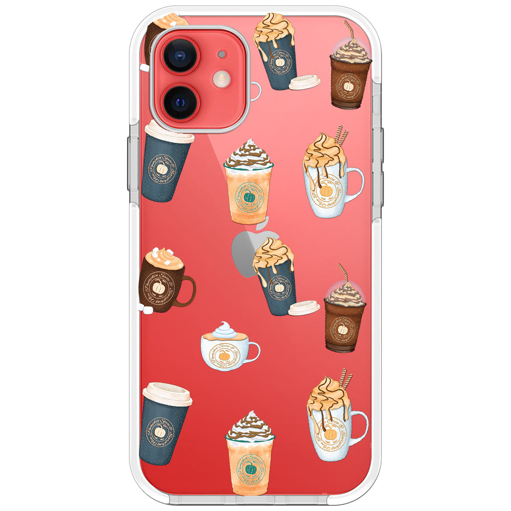 Pumpkin Spice Latte Collage iPhone Case