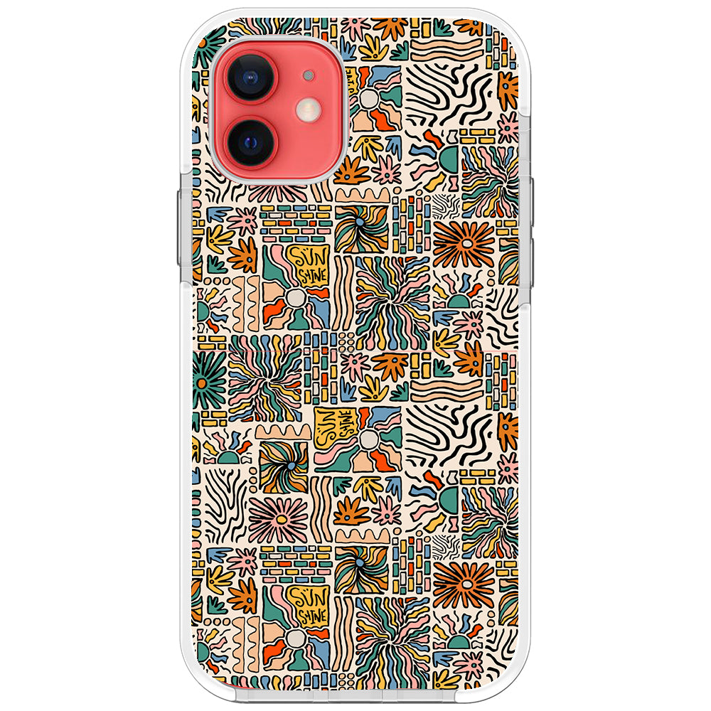 Spring Groovy Pattern Impact iPhone Case