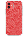 Psychedelic  Red Swirl iPhone Case