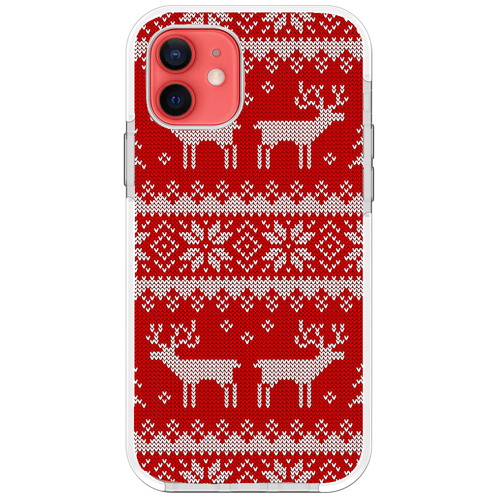 Ugly Sweater Red White Impact iPhone Case