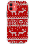 Ugly Sweater Red White Impact iPhone Case