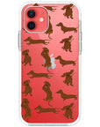 Baby Dachshund Collage Impact iPhone Case