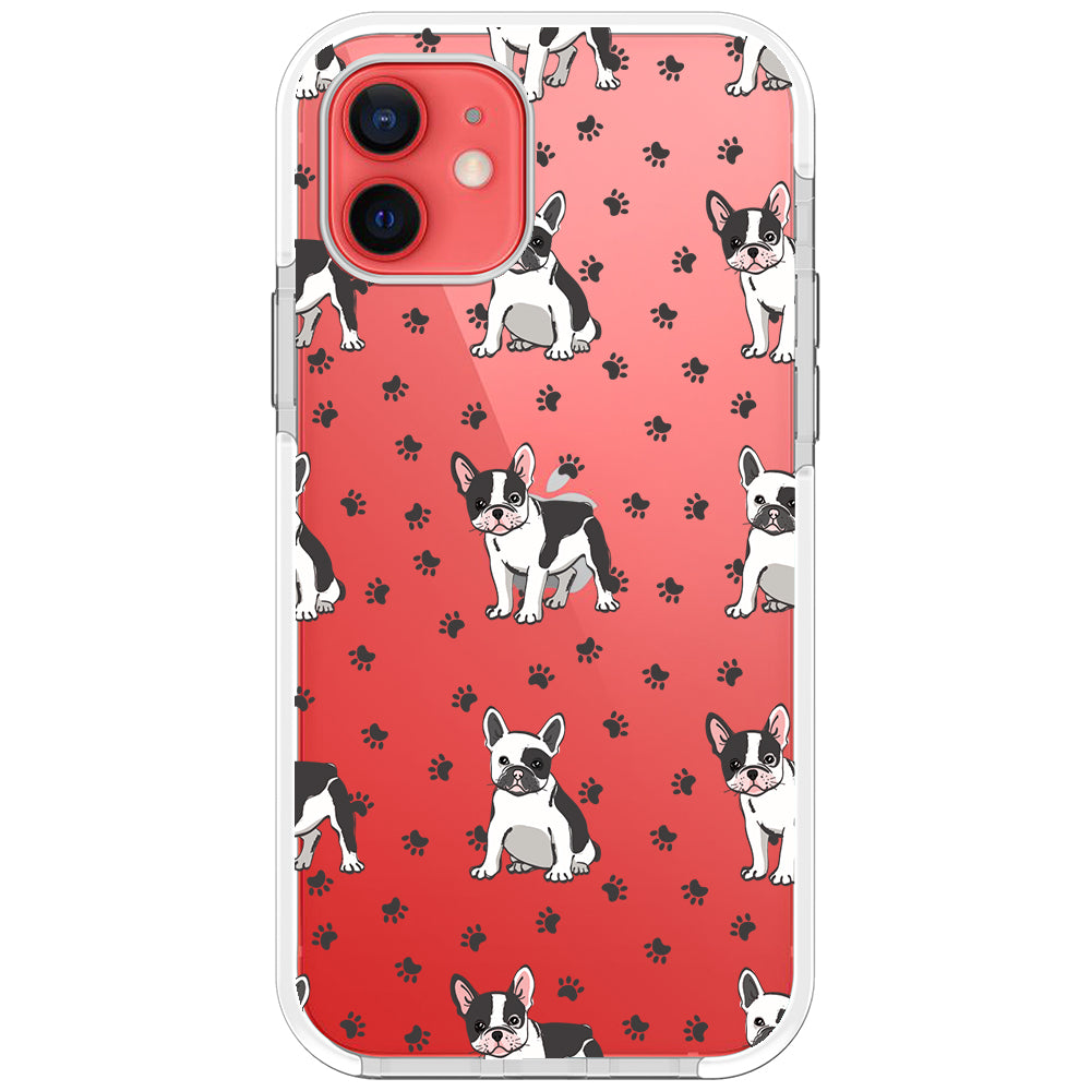 Frenchies Paws Collage Impact iPhone Case