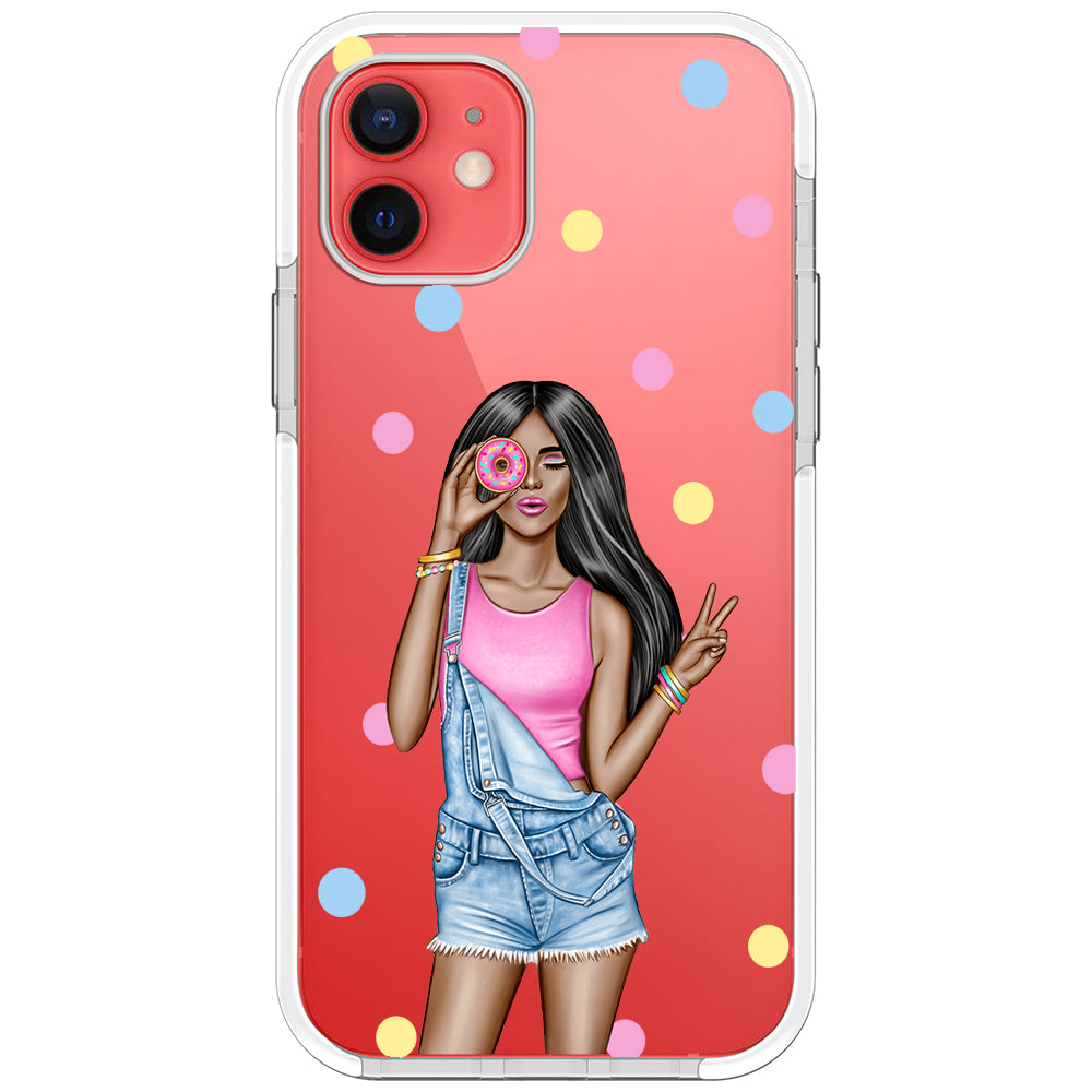 Donut Girl iPhone Case