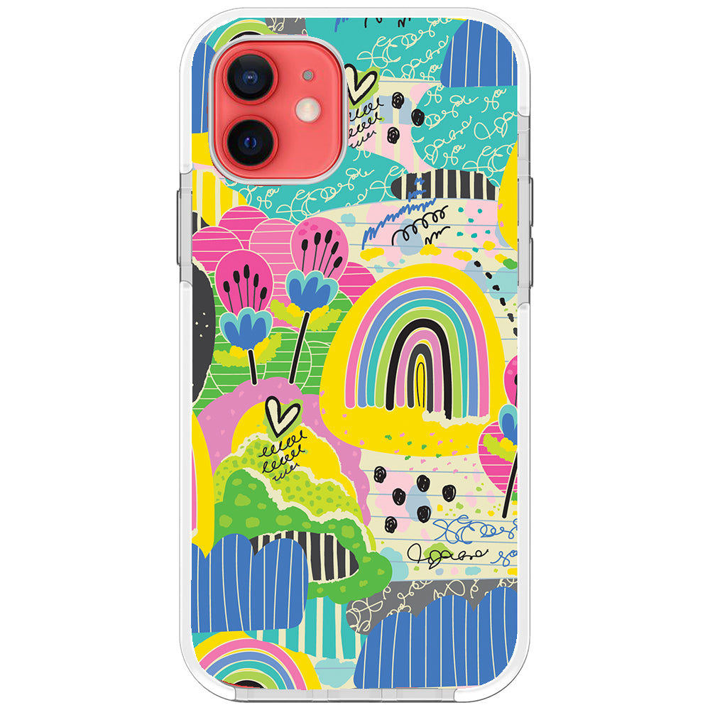 Rainbow Patches Impact iPhone Case