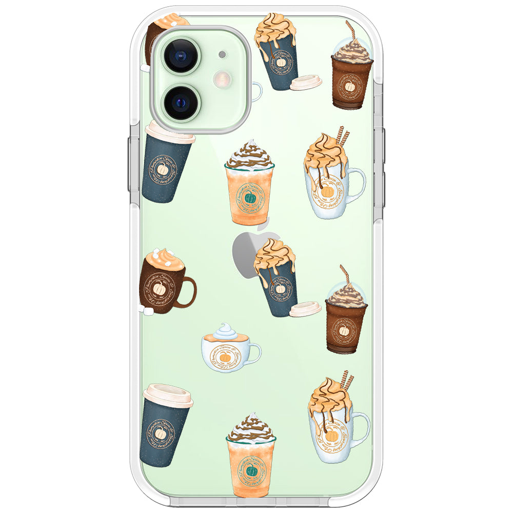 Pumpkin Spice Latte Collage iPhone Case