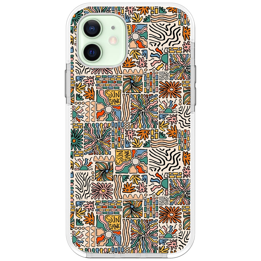 Spring Groovy Pattern Impact iPhone Case