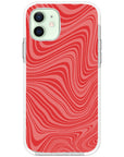 Psychedelic  Red Swirl iPhone Case