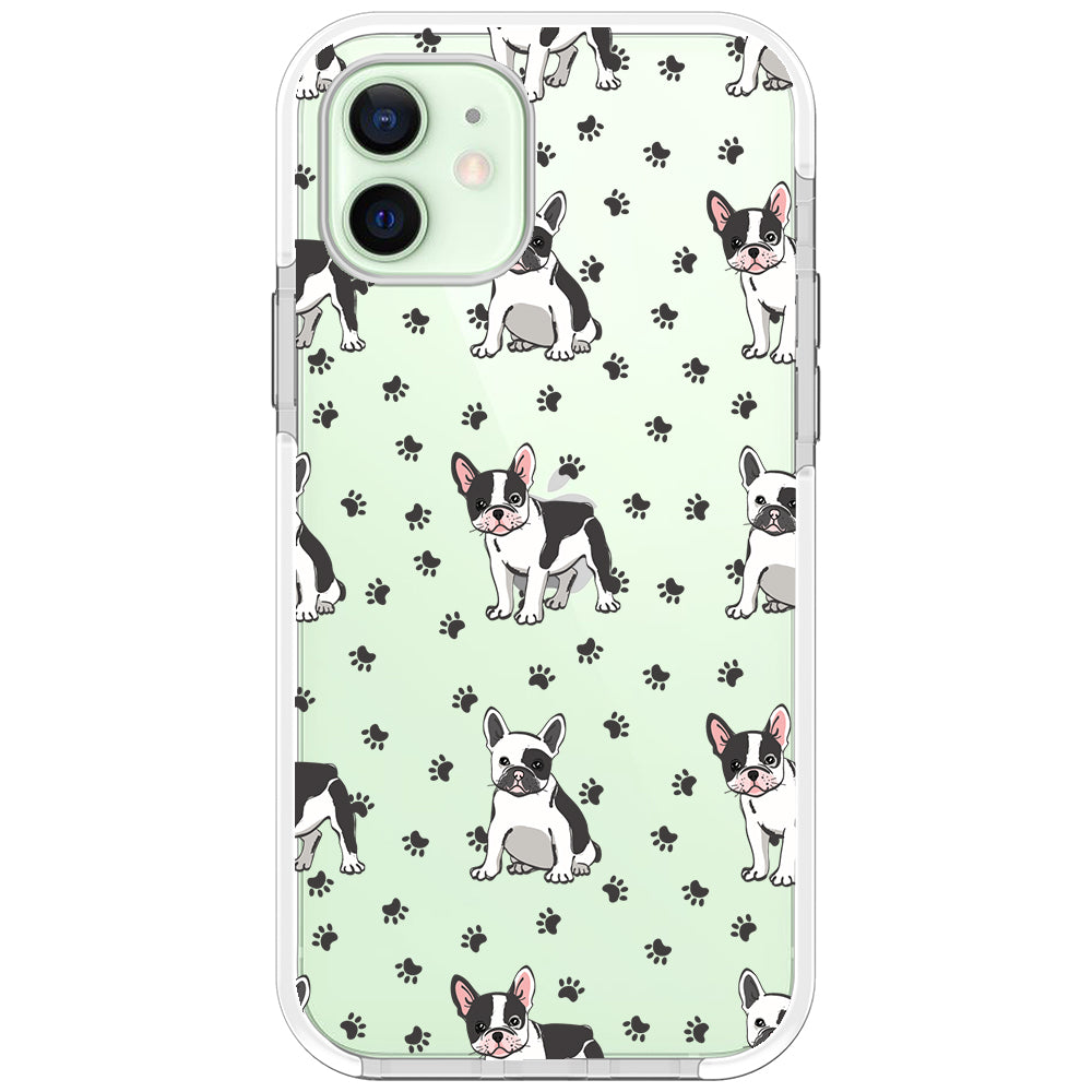 Frenchies Paws Collage Impact iPhone Case