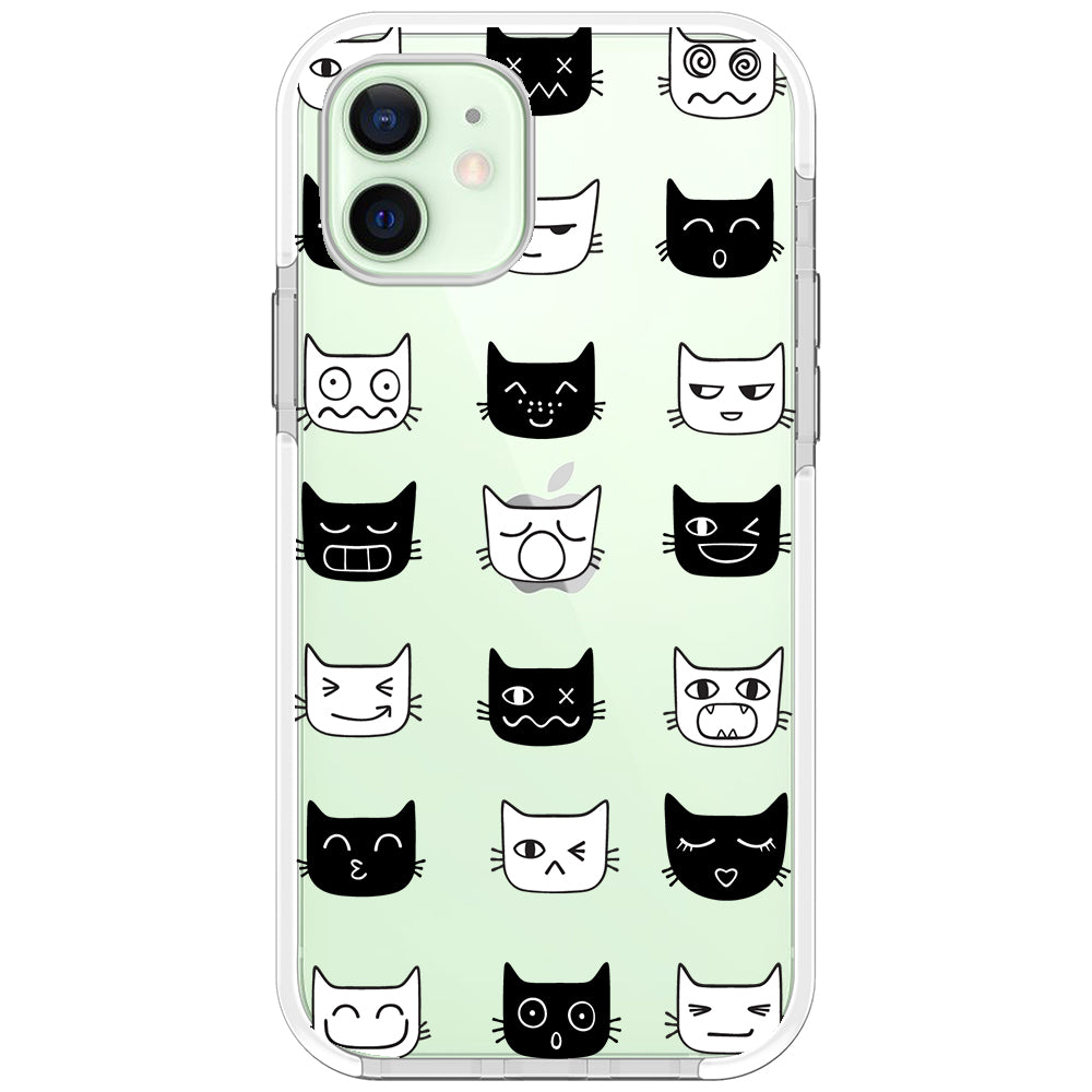 Cat Faces Impact iPhone Case