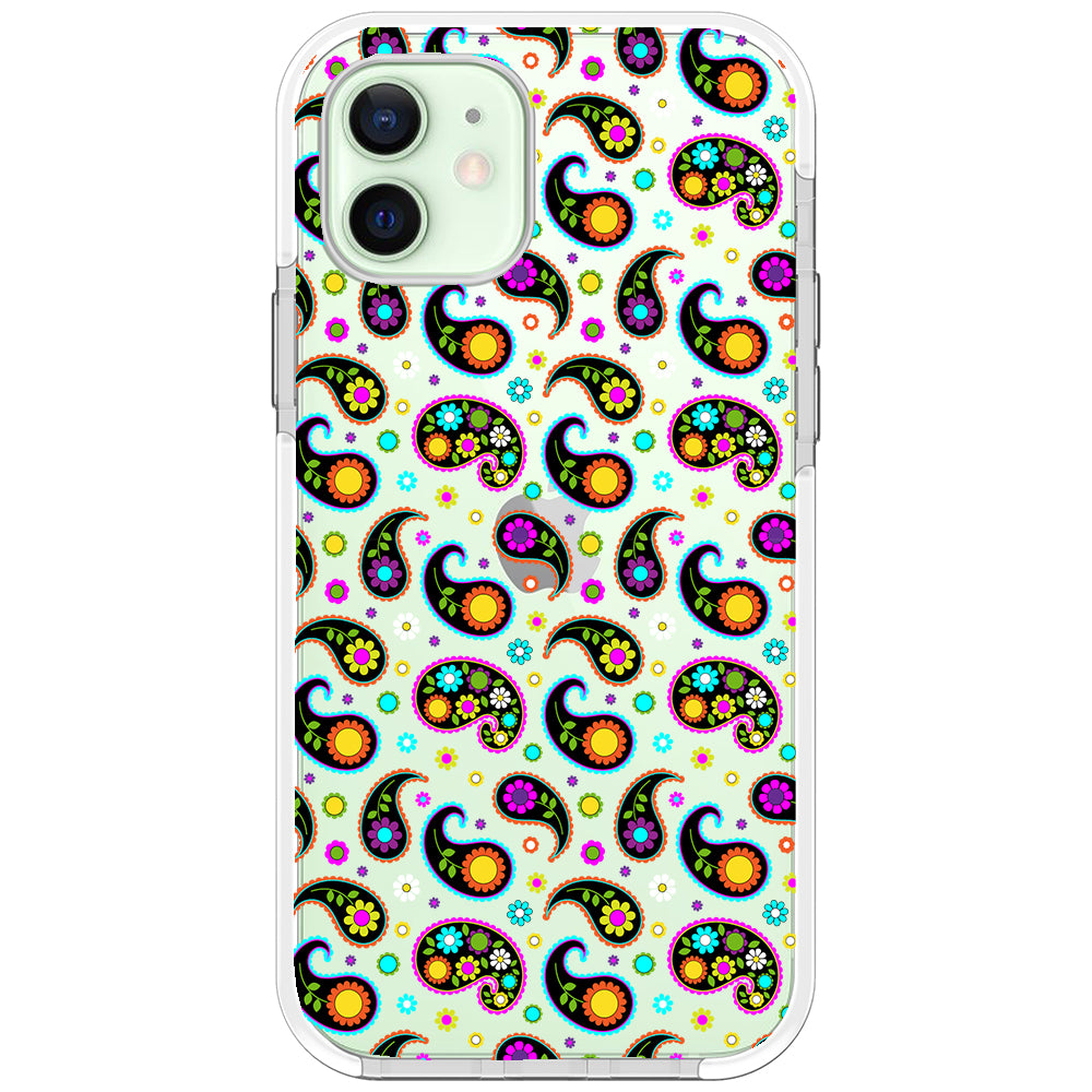 Colorful Paisley Impact iPhone Case