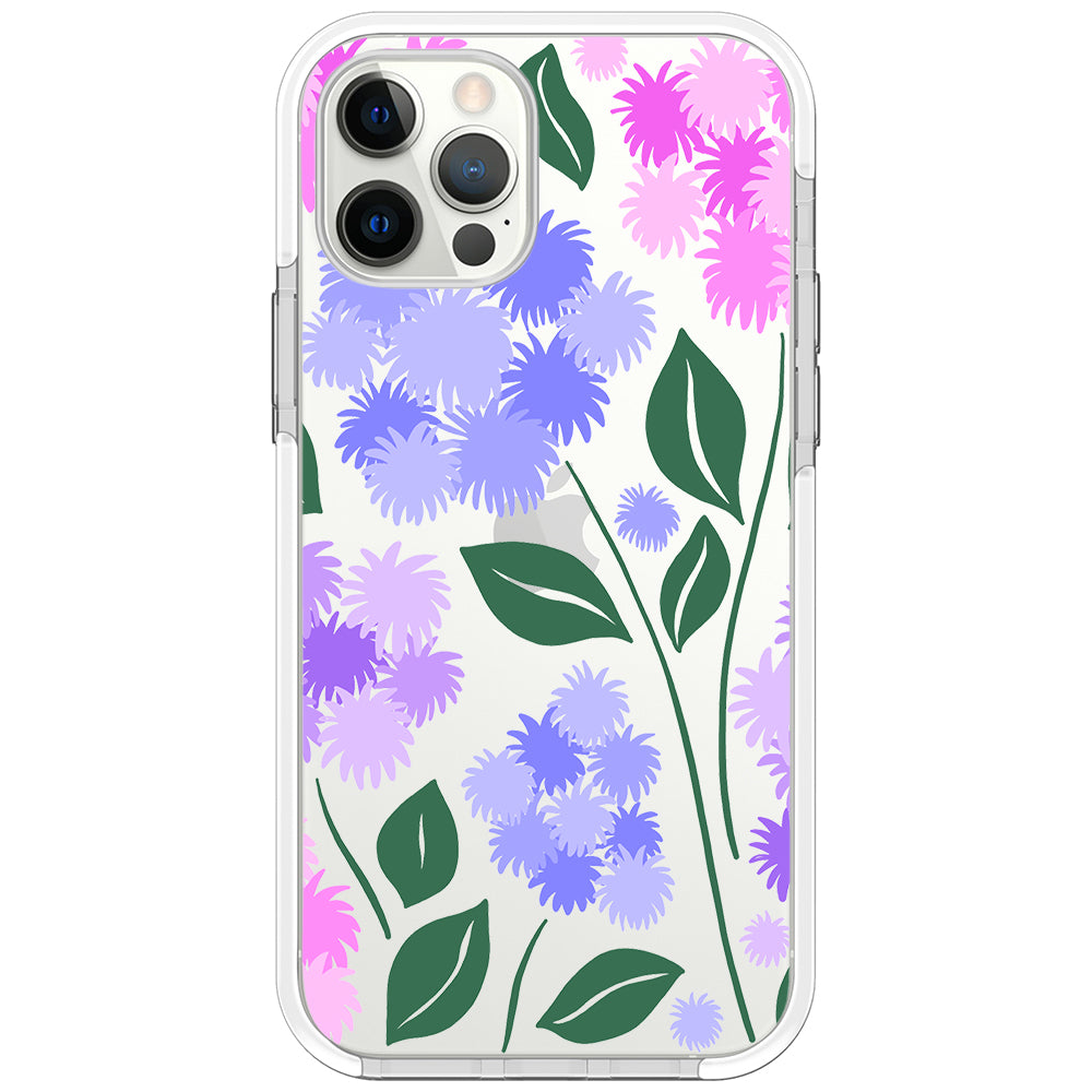 Ageratum Floral Impact iPhone Case