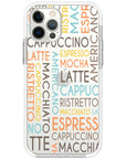 Coffee Names Impact iPhone Case