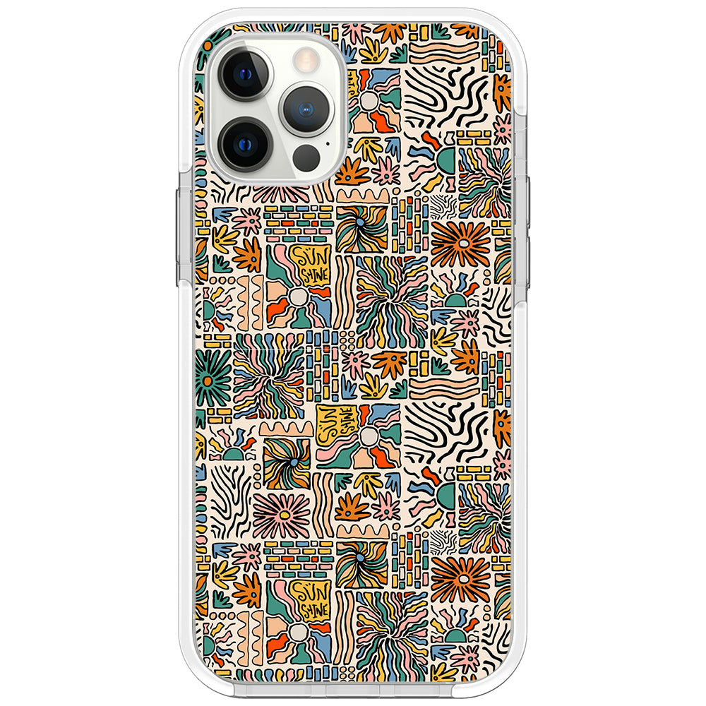 Spring Groovy Pattern Impact iPhone Case