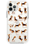 Beagle Hearts Impact iPhone Case