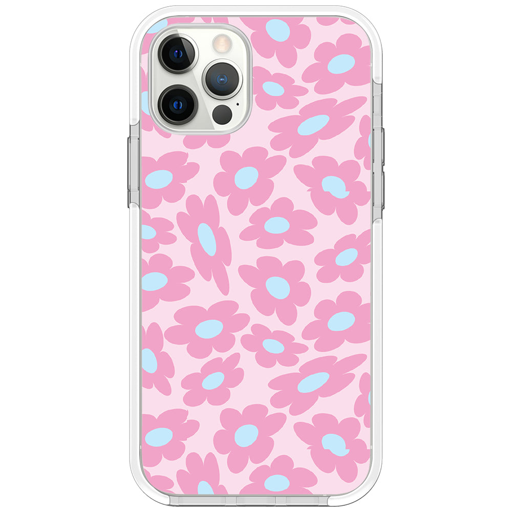 Pastel Warped Flower iPhone Case