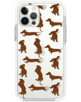 Baby Dachshund Collage Impact iPhone Case