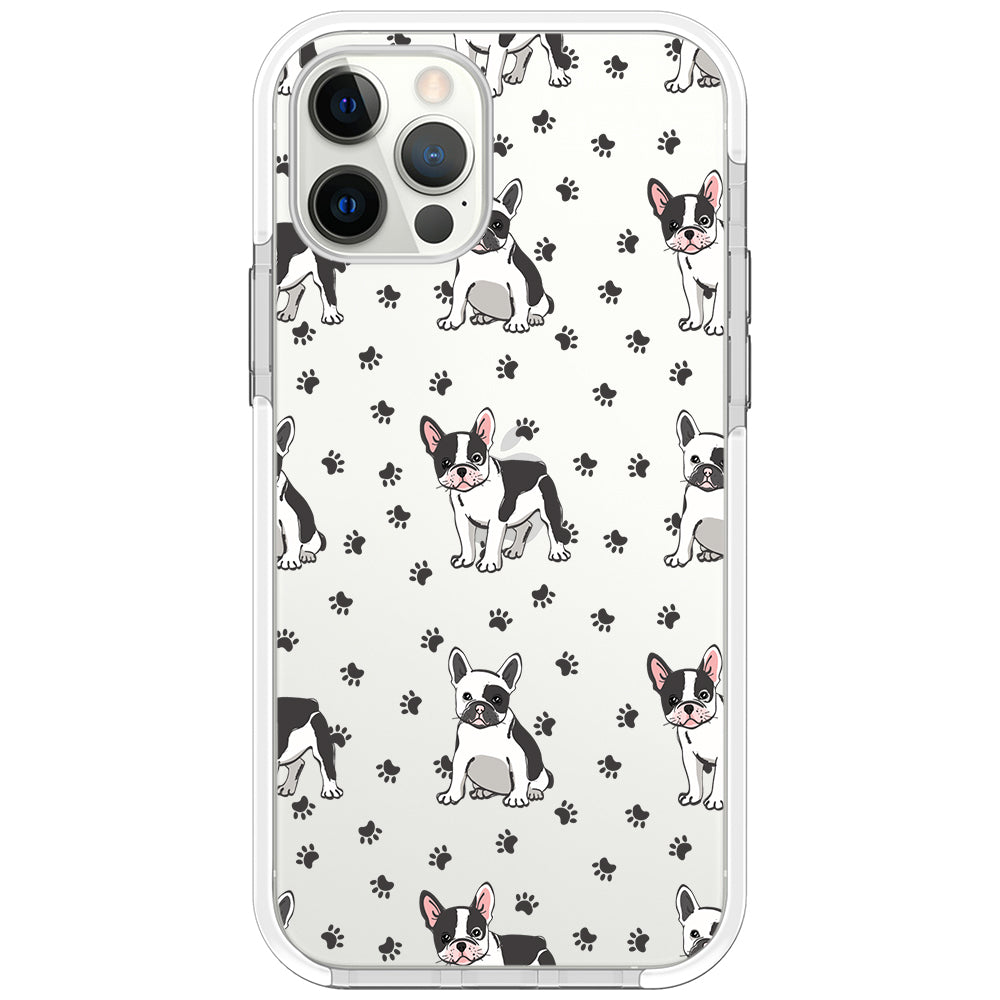 Frenchies Paws Collage Impact iPhone Case