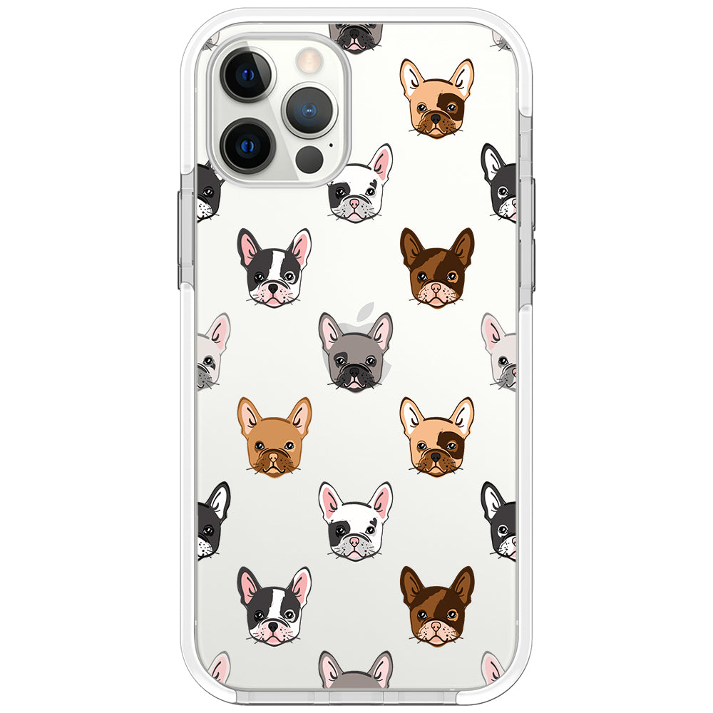 Frenchie Faces Impact iPhone Case