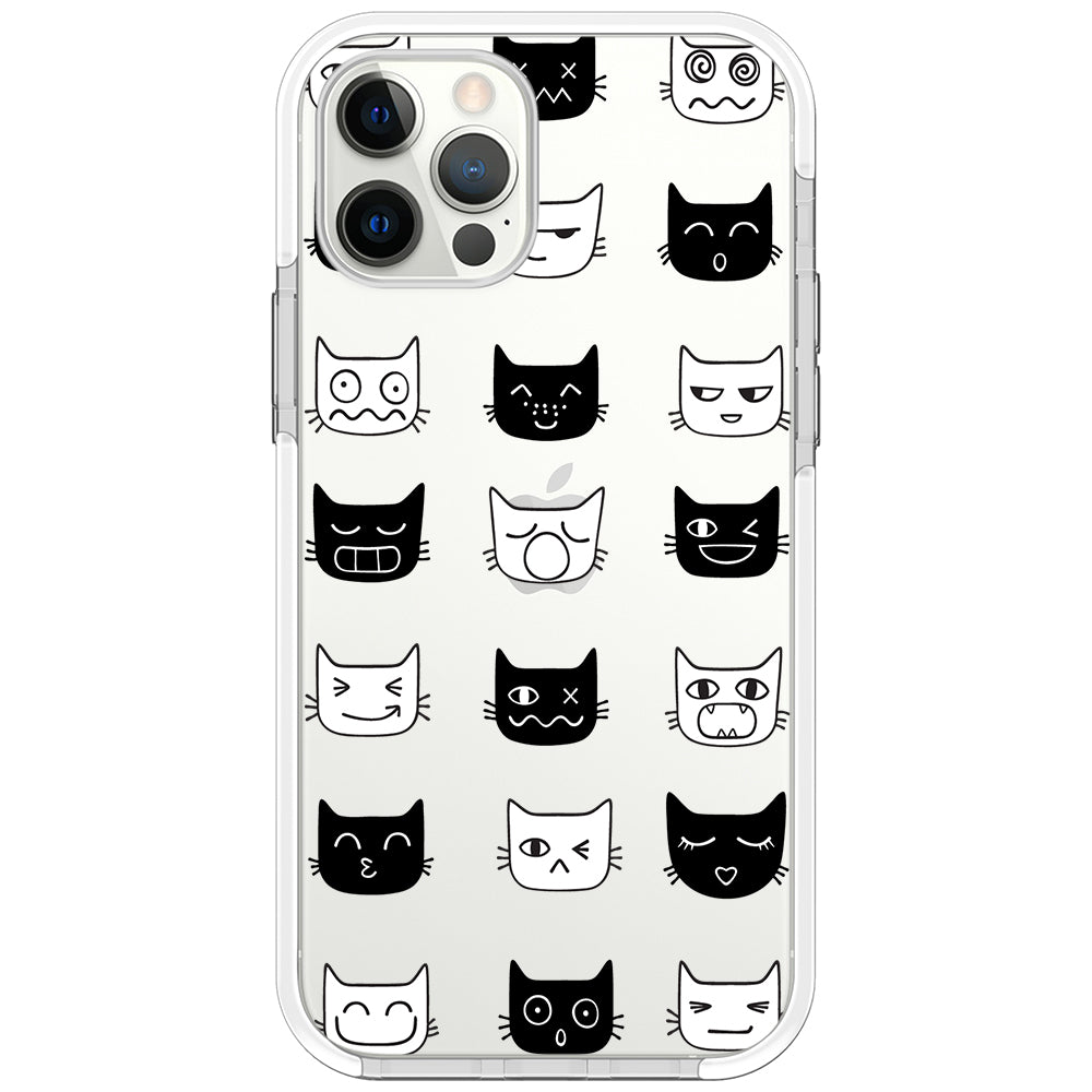 Cat Faces Impact iPhone Case