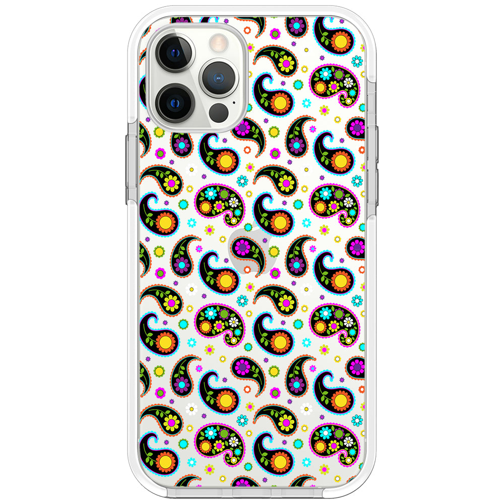 Colorful Paisley Impact iPhone Case