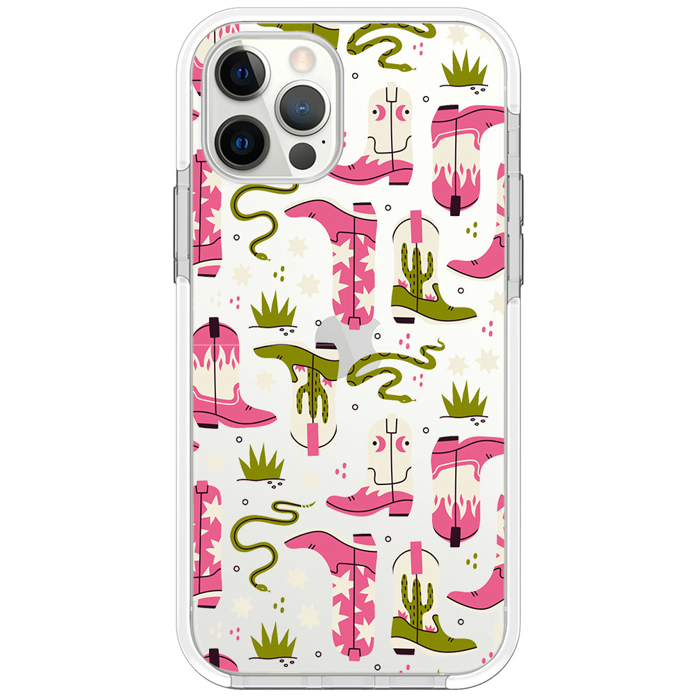 Pink Cowboy Boots Phone Case