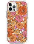 Retro Flowers Impact iPhone Case