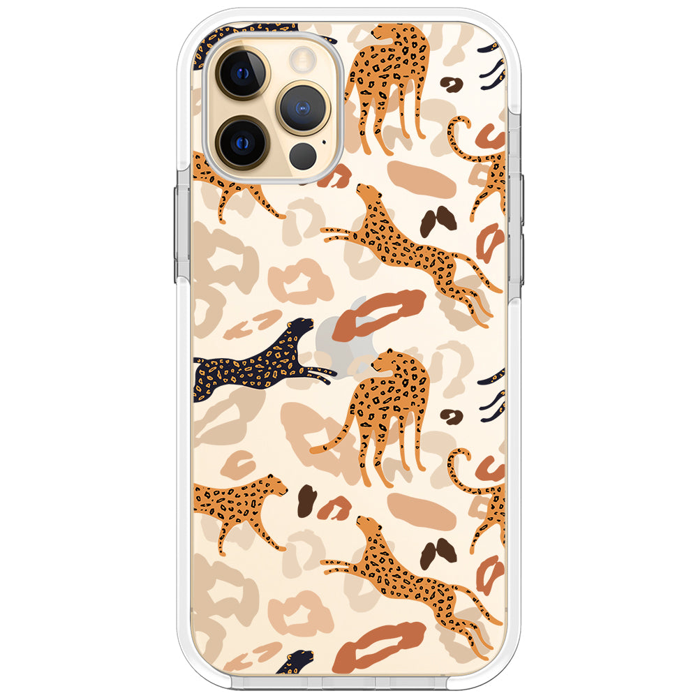 Abstract Leopard Impact iPhone Case