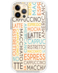 Coffee Names Impact iPhone Case