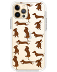 Baby Dachshund Collage Impact iPhone Case